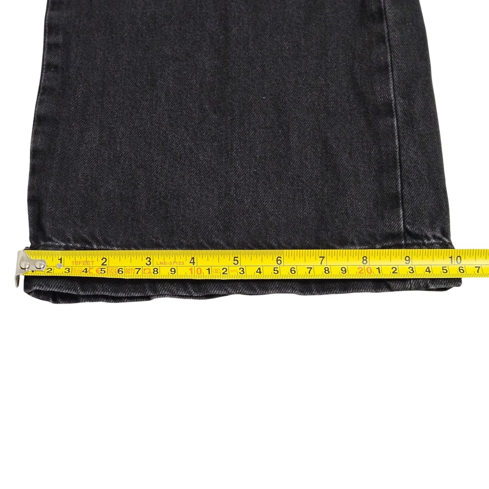 Aeropostale High Rise Wide Leg Black Cargo Goth Y2K Style Utility Jean Skater 8 - Picture 12 of 12